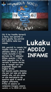 Inter Ultras: ‘Lukaku is a vile mercenary’