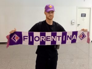Lucas Beltran arrives for Fiorentina move