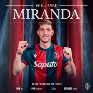 OFFICIAL: Bologna sign Juan Miranda