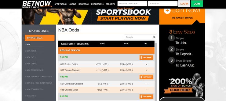 BetNow - one of the most trusted sites for sports betting in Vermont