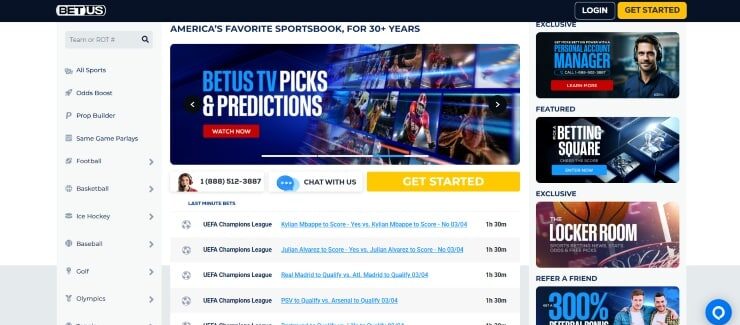BetUS - one of the best soccer betting sites