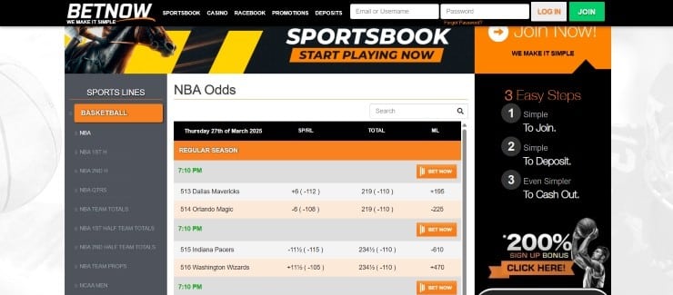 BetNow - top rated site for in-play sports betting