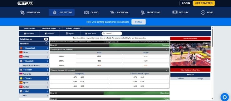 BetUS - one of the most trusted live betting sites