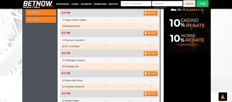 BetNow - safe and reliable sportsbook in NV