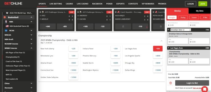 BetOnline - the best site for sports betting in Nevada