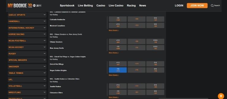 MyBookie - one of the best Nevada sports betting sites
