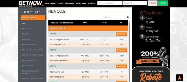 BetNow - one of the best New York sports betting sites