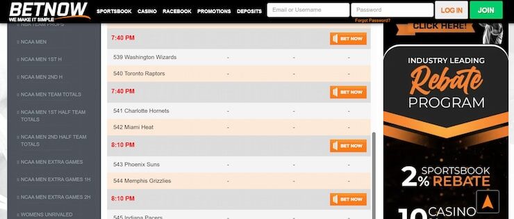 BetNow - top rated South Carolina sportsbook