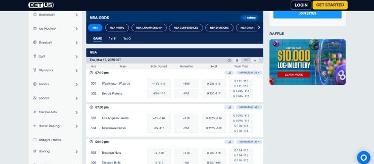 BetUS - one of the best North Carolina sports betting sites