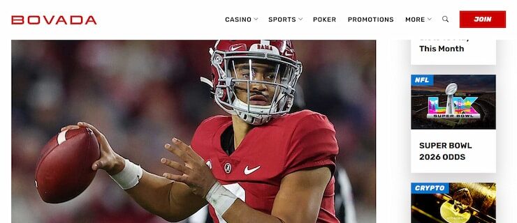 Bovada - one of the most trusted Alabama sportsbooks