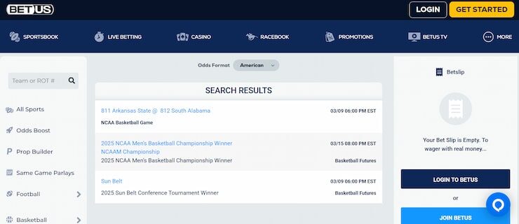 BetUS - one of the best Alabama betting sites