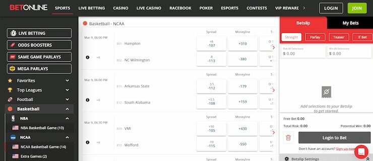 BetOnline - the best cash out betting site