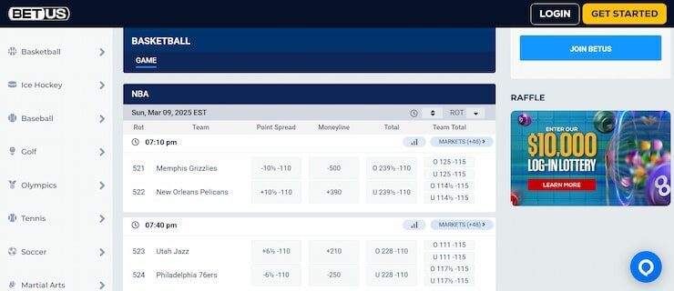 BetUS - one of the best online betting sites with cash out feature