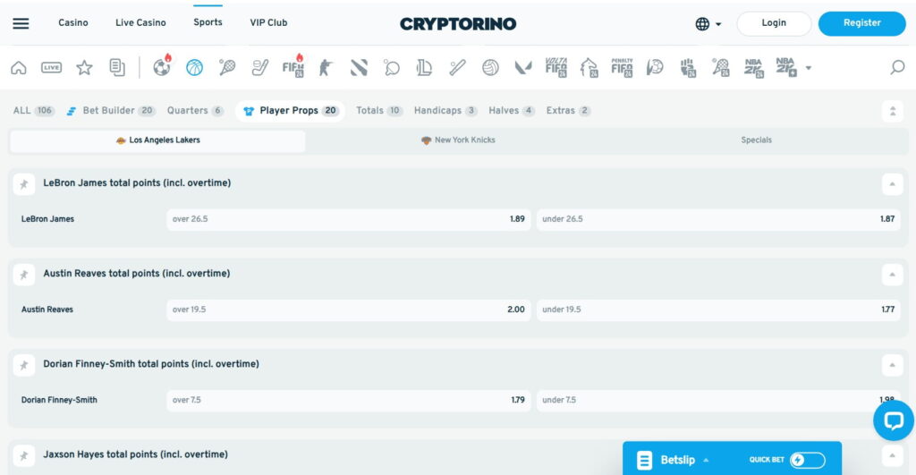 Cryptorino - one of the best no verification sportsbooks