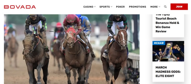 Bovada - one of the most trusted horse racing sportsbooks