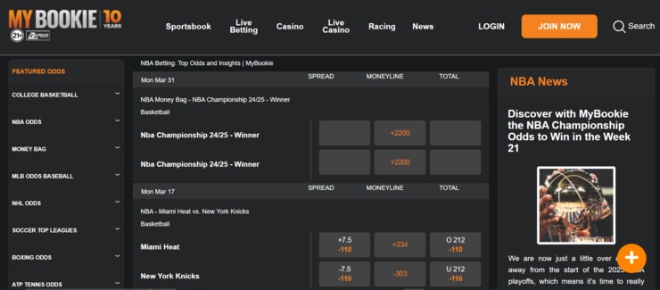 MyBookie - one of the most trusted sharp sports betting sites