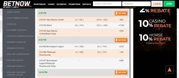 BetNow - top rated NM sportsbook