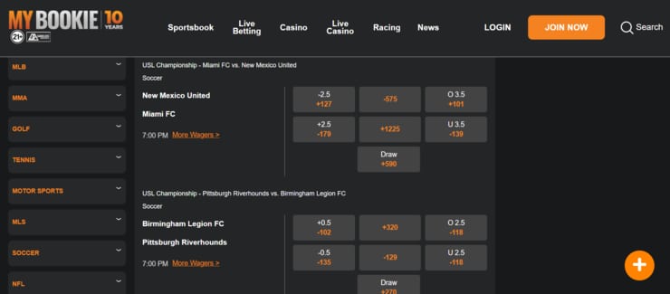 MyBookie - reliable NM betting site