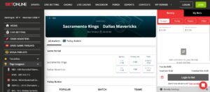 BetOnline betting markets and odds
