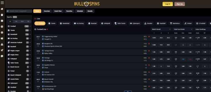 Bullspins - one of the best online bookmakers in UK