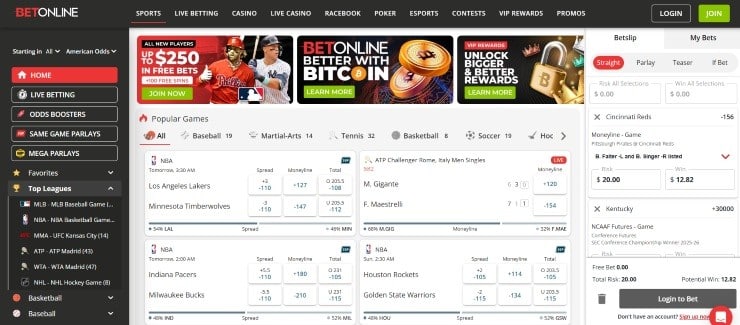 BetOnline - the best Hawaii sports betting site