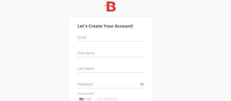 BetOnline registration form