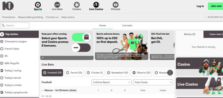 10bet - one of the best European sports betting sites