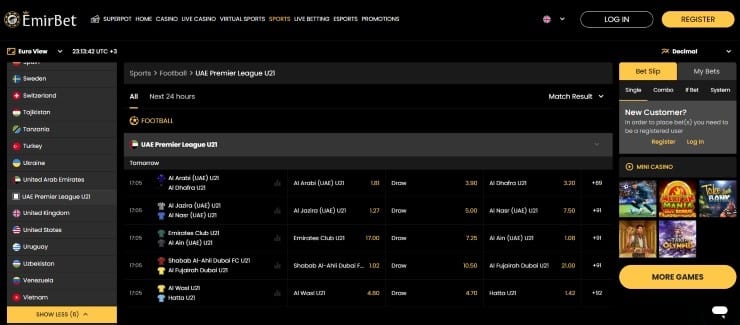 Betting Sites in UAE Emirbet