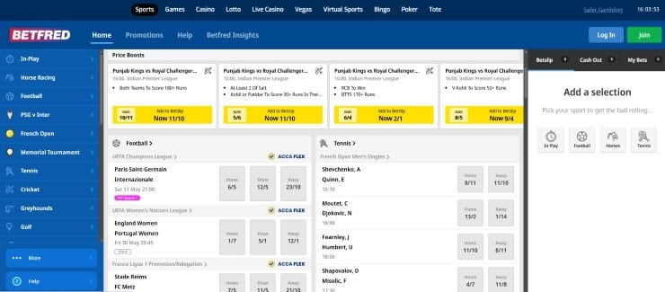 Betfred - overall best betting site with fast withdrawals in the UK