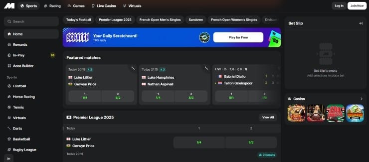 Midnite - one of the best fast withdrawal sports betting sites for UK bettors