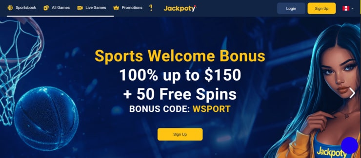 Visit Jackpoty - the best betting site in Canada