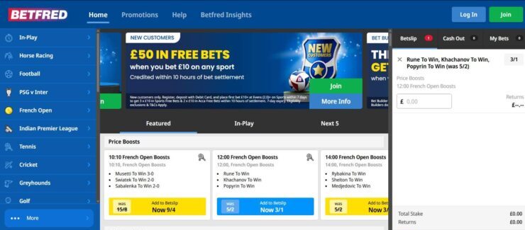 uk betting sites betfred odds
