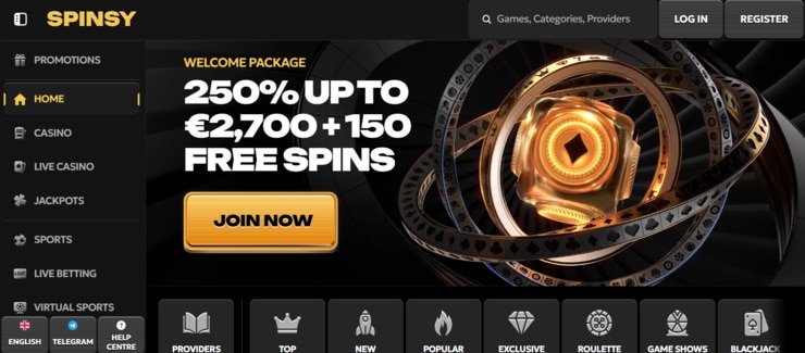 Spinsy - overall best sports bettin site in Australia