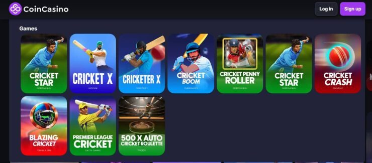coincasino cricket