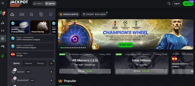 JackpotRaider - the best UK betting site