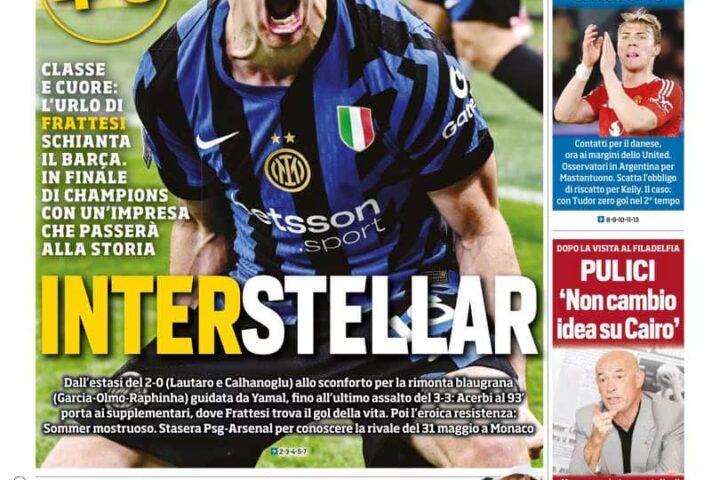 Today's Papers in Italy