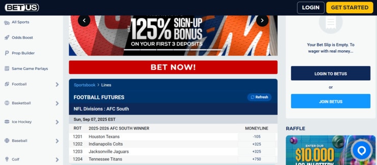 BetUS - one of the most trusted online sportsbooks in Mississippi