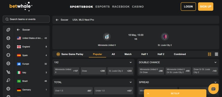the best site for sports betting in South Dakota - BetWhale