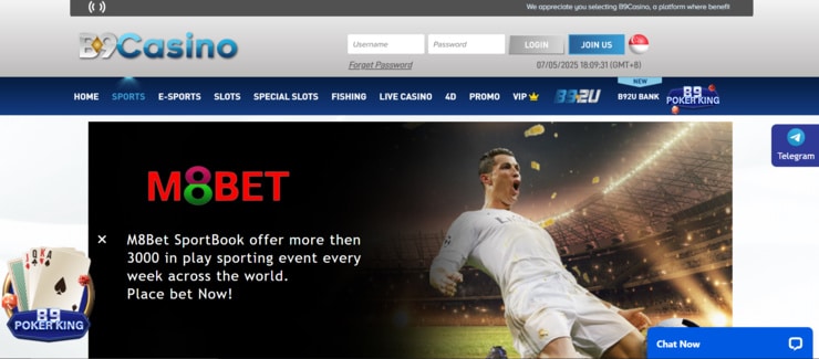 online betting singapore B9casino M8bet