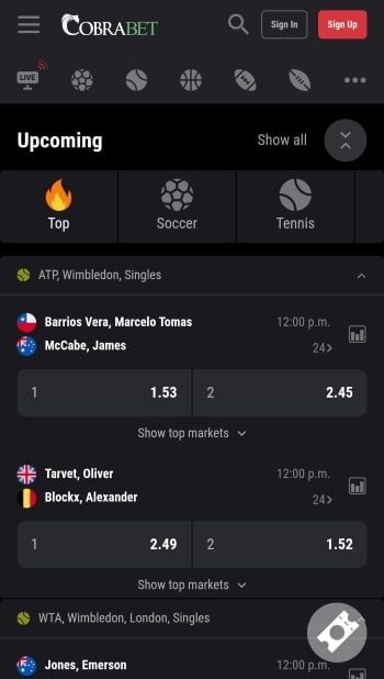 CobraCasino - one of the most trusted betting apps in Canada