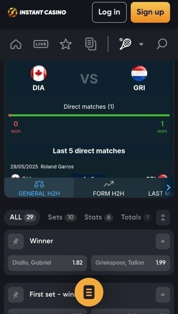 Instant Casino - one of the best mobile betting sites for Canadian bettors