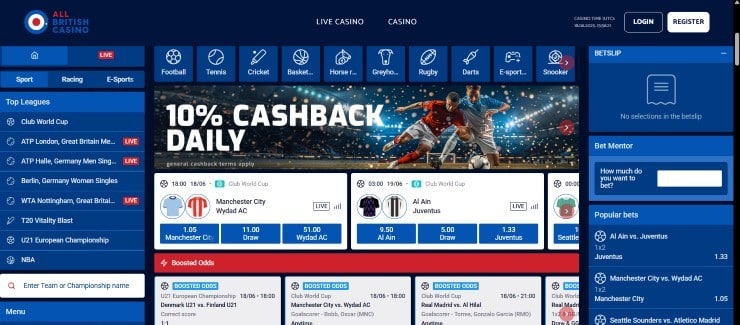 AllBritishSports - one of the most trusted credit card betting sites in the UK
