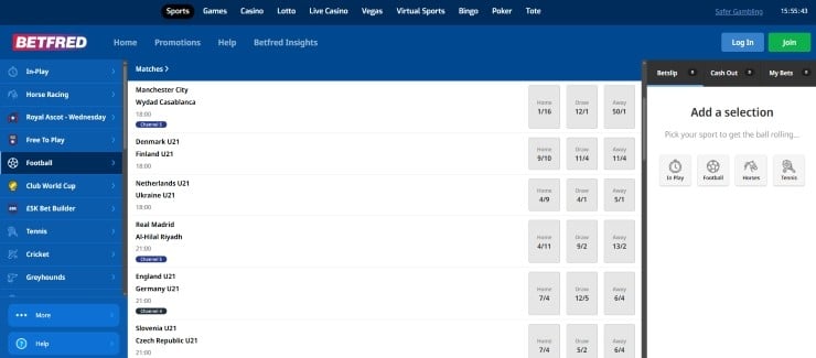 BetFred - overall best credit card betting site for UK bettors