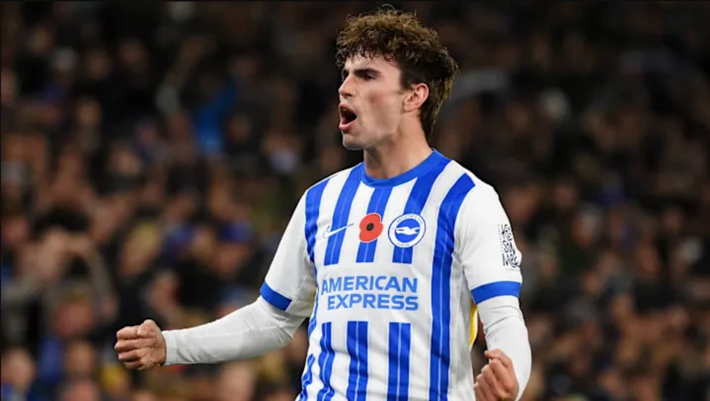 Napoli make transfer bid for Brighton midfielder Matt O'Riley