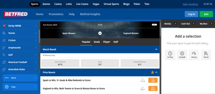 BetFred - overall best betting site for football in the UK