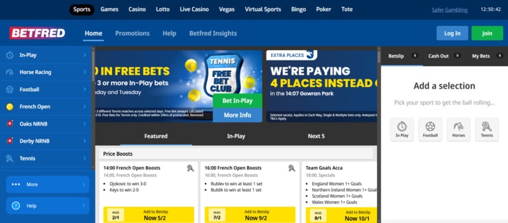 BetFred - the best UK football betting sites