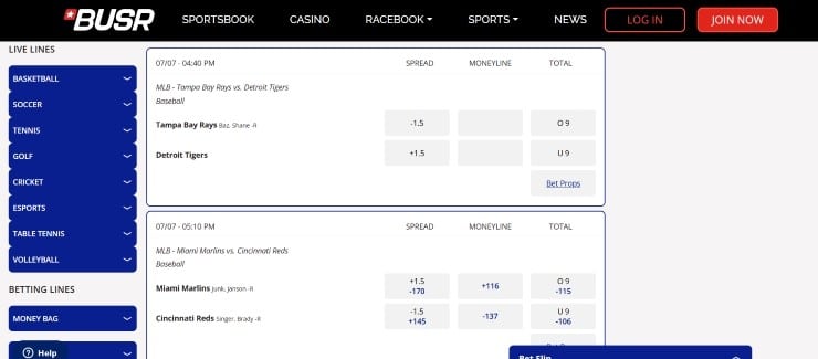 BUSR - top rated Vermont betting site