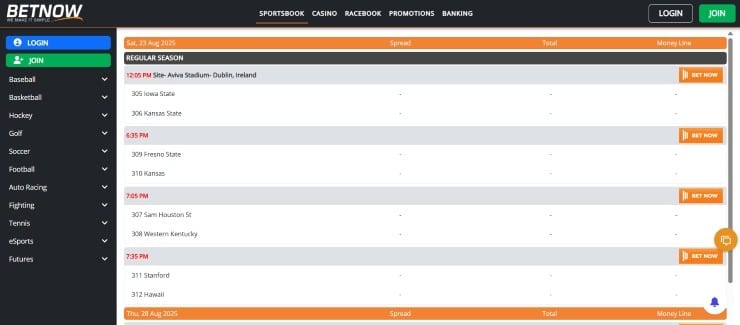 BetNow - one of the most trusted Arkansas sports betting sites