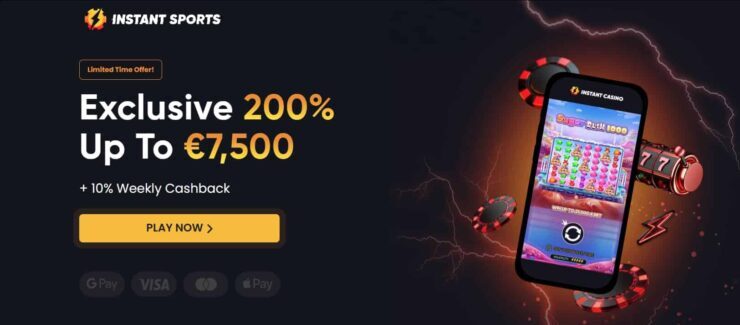 Instant Casino sportbook welcome bonus