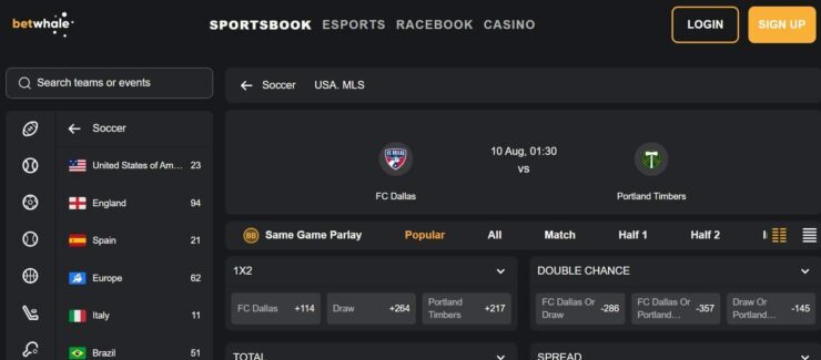 BetWhale - the best Oregon sports betting site